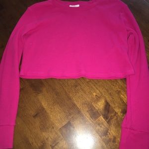Long sleeve crop top